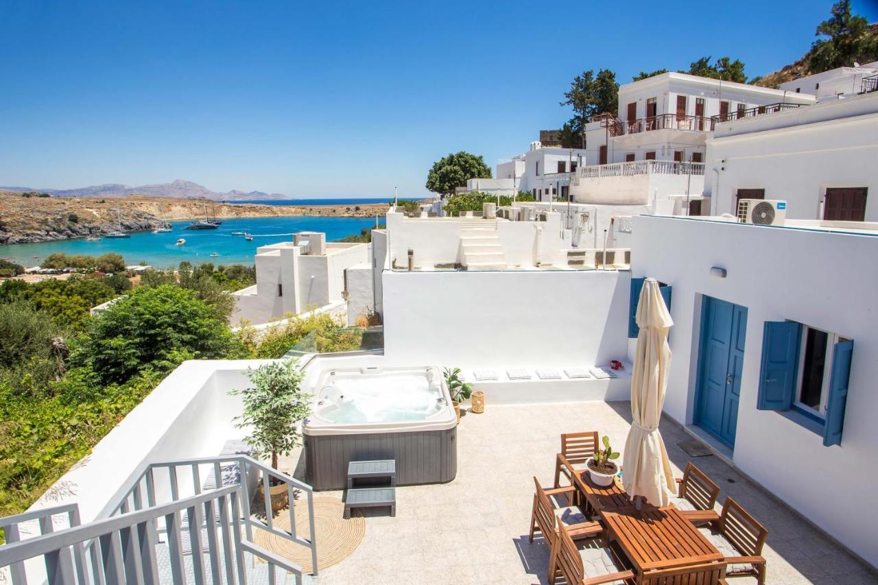Villa Euphrosyne Líndos Buitenkant foto